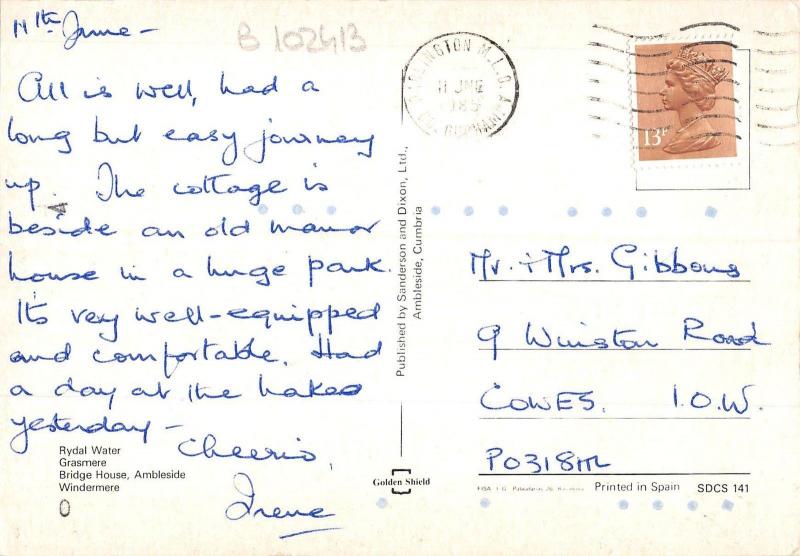 B102413 the lake district rydal water grasmere    uk