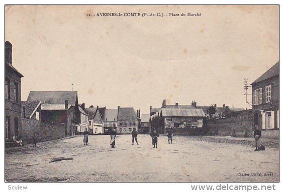 AVESNES-le-Comte , France , PU-1916 ; Place du Marche
