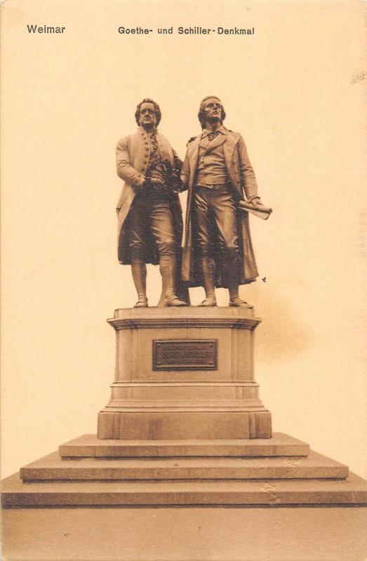 B23456 Weimar Goethe und Schiller Denkmal germany