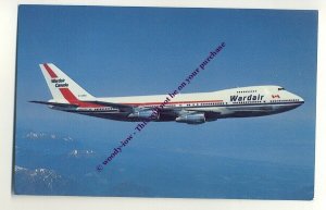 ac377 - Wardair Canada Boeing 747 Airliner - postcard