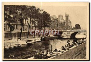 Old Postcard Paris Bric a brac Quai des Grands Augustins