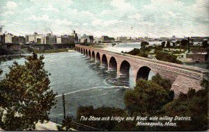 Minnesota Minneapolis Stone Arch Bridge and West Side Milling District