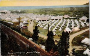 Camp at Conway Conwy North Wales Military Unused Postcard H29