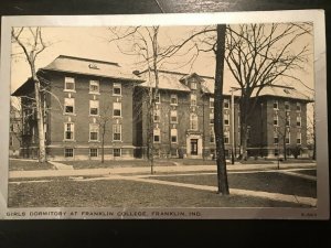 Vintage Postcard 1915-1930 Girls Dormitory Franklin College Franklin Indiana IN