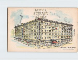 Postcard Shirley Savoy Hotel, Denver, Colorado