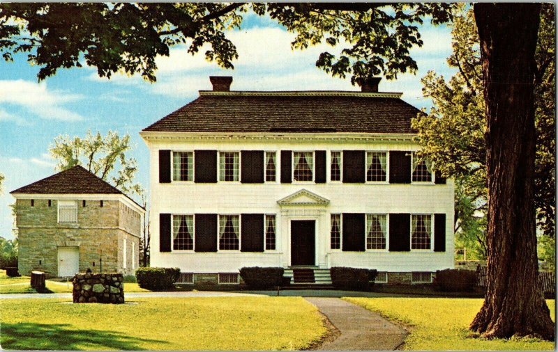 Johnson Hall Baronial Estate Sir Johnson Indian Affairs North American Postcard 