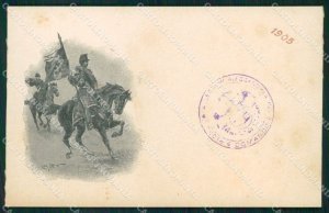 Militari XIV Reggimento Cavalleggeri di Alessandria Origo 1905 cartolina XF2405