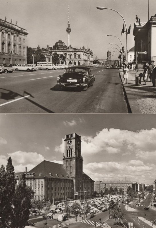 Berlin Town Hall Hotel De Ville De Schoneberg 2x RPC Postcard s