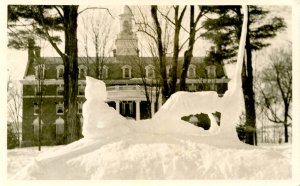 VT - Poultney. Green Mountain Jr College, 1st Winter Carnival, 1939  RPPC