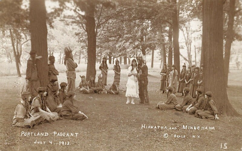 Portland ME Hiawatha Minnehaha Jessie Tarbox Beals Photography RPPC