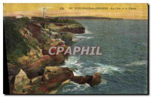 Postcard Old St Georges de Didonne La Cote and the Lighthouse