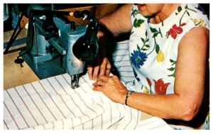 Dutchmaid , Woman Stitching on Single Needle Machie