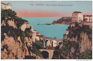 Ravin Sainte-Devote Et Le Port, Monaco, 1900-1910s