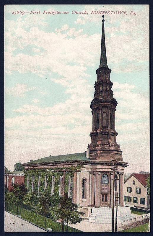 First Presbyterian Church Norristown Pennsylvania used c1910