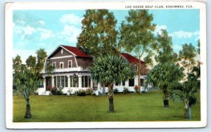 KISSIMMEE, Florida FL ~ LOG HOUSE GOLF CLUB c1930s Osceola County Postcard