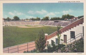 Michigan Flint Atwood Stadium Curteich