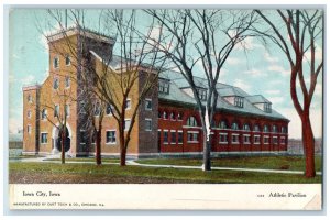 Athletic Pavilion House Tree-lined Exterior Scene Iowa City, Iowa IA Postcard