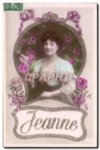 Old Postcard Fancy Jeanne Surname