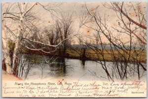 1906 Along The Housatonic River Lee Massachusetts MA Trees Posted Postcard