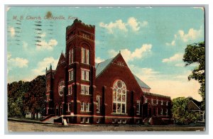 1914 M. E. Church Coffeyville Kansas Vintage Standard View Postcard