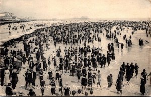 New Jersey Atlantic City Beach View From The New Steel Pier 1908 Rotograph