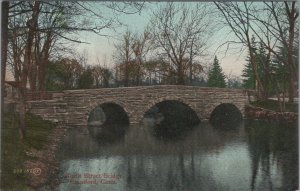 Postcard North Street Bridge Stamford CT