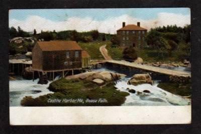 ME Goose Falls CASTINE HARBOR MAINE PC Postcard UDB