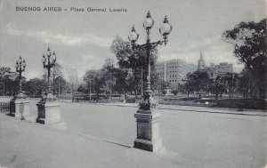 BUENOS AIRES ARGENTINA~PLAZA GENERAL LAVALLE~ 1910s PHOTO POSTCARD