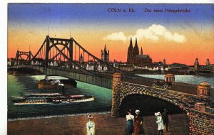 Germany Postcard - Coln A Rh - Die Neue Hangebrucke      XX478