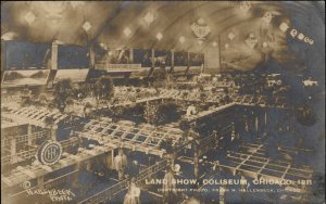 Chicago Illinois IL Land Show Coliseum Hallenbeck c1910 Real Photo Postcard