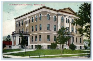 1908 Winona General Hospital Exterior Building Winona Minnesota Vintage Postcard