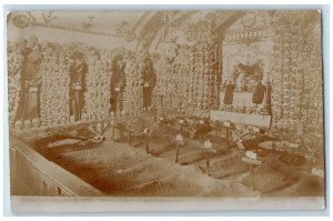 c1900 Capuchin Crypt Skulls Monks Grave View Rome Italy RPPC Photo Postcard