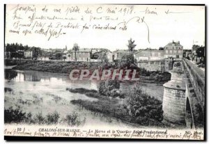 Old Postcard Chalons sur Marne La Marne and Saint Quarlier Prudentiennel