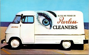 Advertising Postcard Delivery Truck Van Peerless Cleaners