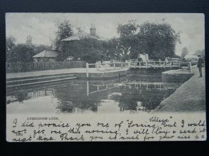 Berkshire CAVERSHAM LOCK c1902 UB Postcard