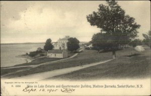 Sacket Harbor NY Madison Barracks Rotograph A6204 c1905 Postcard