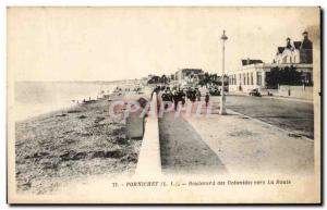 Old Postcard Pornichet Boulevard des Oceanides Around La Baule