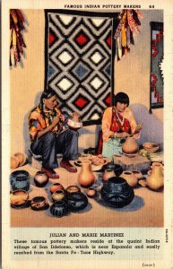 Julian and Marie Martinez Indian Pottery Makers San Ildefonso New Mexico