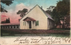 VINTAGE POSTCARD FRIENDS' OLD MEETING HOUSE EASTON MD BUILT 1684 MAILED IN 1907