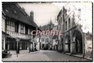 Louhans - Main street and Arcades - Old Postcard