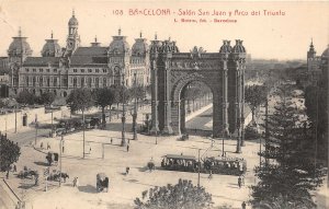 uk42875 salon san juan  y arco del triunfo barcelona spain