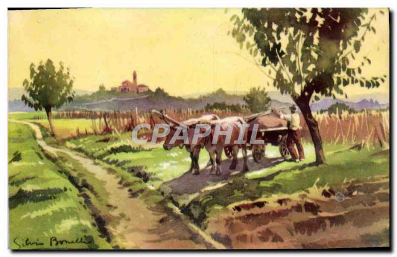 Postcard Modern Hitch Oxen