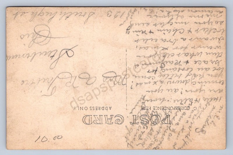 J87/ Antrim Ohio RPPC Postcard c1910 Guernsey County Street Scene Store 171