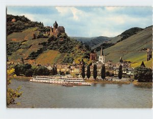 Postcard Bacharach am Rhein mit Jugendburg Stahleck, Bacharach, Germany