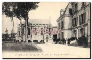 Old Postcard Chalon Saint Mard La Chapelle Du Chateau