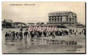 Fort Mahon - Hotel Sea - Games - Children - Old Postcard