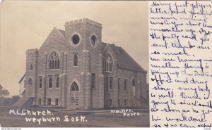 RP: WEYBURN , Saskatchewan , Canada , PU-1907 ; M.E. Church