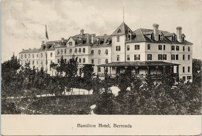 Hamilton Hotel Bermuda Postcard F92 *as is