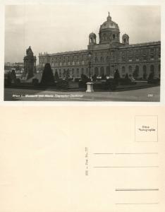 MUSEUM MARIA THERESIA WIEN AUSTRIA 1931 VINTAGE REAL PHOTO POSTCARD RPPC