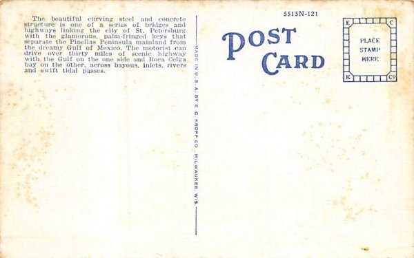 Causeway to Pass-A-Grille, FL, USA at night St Petersburg, Florida